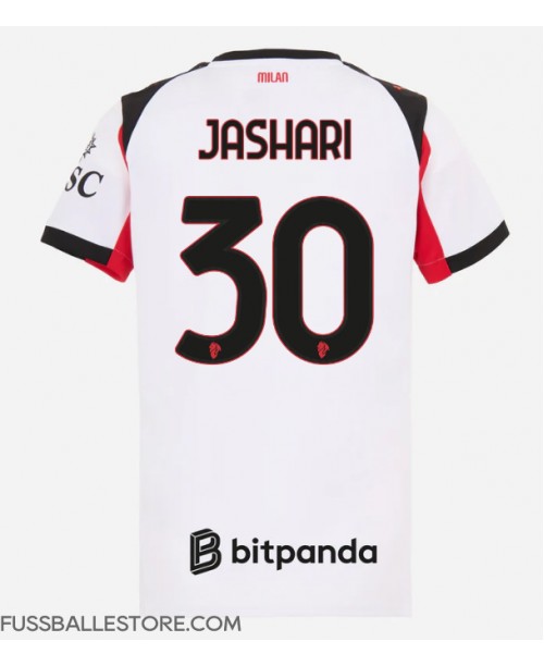 Günstige AC Milan Ardon Jashari #30 Auswärtstrikot Damen 2025-26 Kurzarm Günstige AC Milan Ardon Jashari #30 Auswärtstrikot Damen 2025-26 Kurzarm